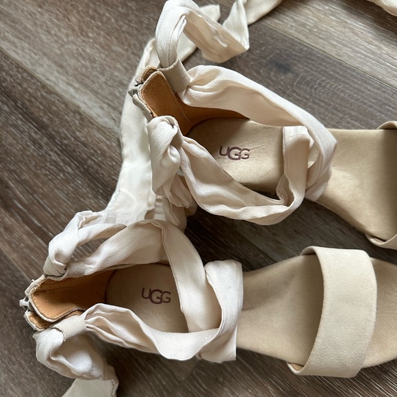 UGG Cream Espadrille Sandals - Picture 15 of 16
